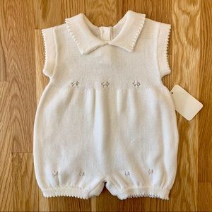 NWT Baby's Trousseau Sz 6M Girl Knitted One Piece